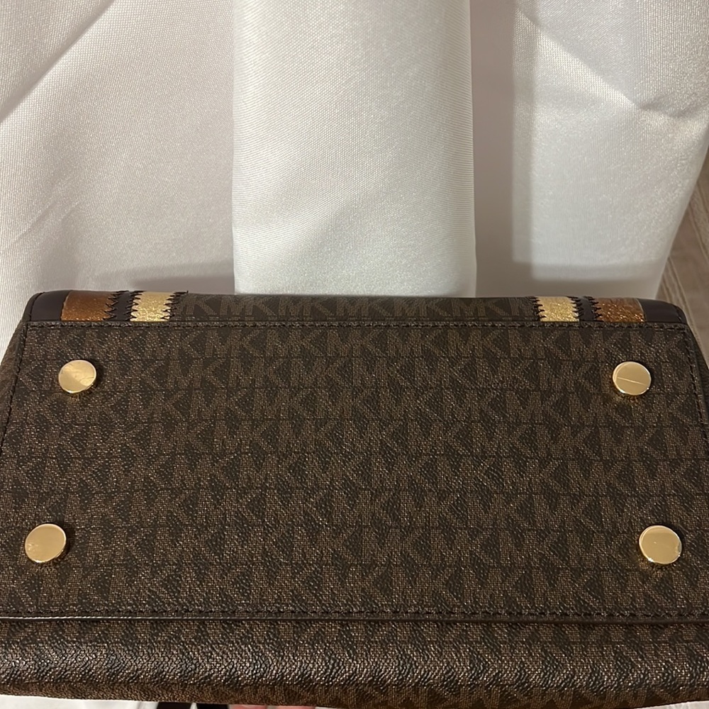 Michael Kors Whitney Signature Metallic Tote - Picture 10 of 10